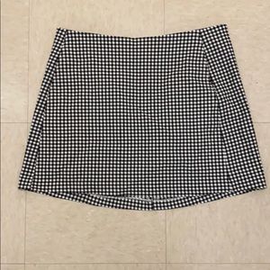 Black and white checkered mini skirt UO